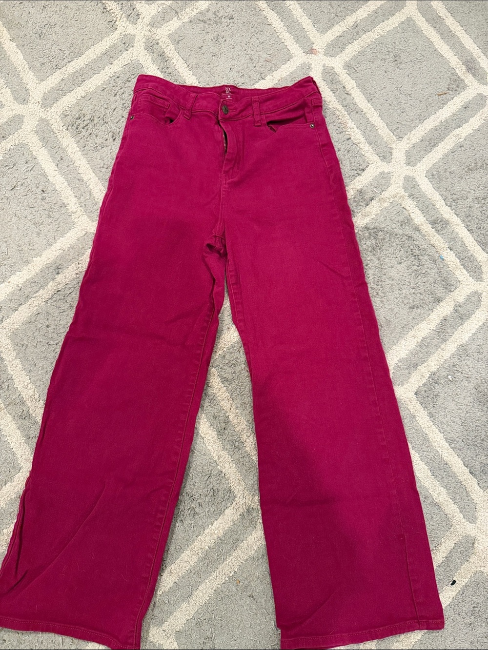 New York & Company Wide-Leg Jeans - Fuchsia
